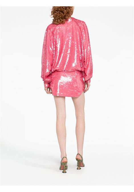 Light pink Gael sequin-embellished minidress - women THE ATTICO | 237WCA235E081315